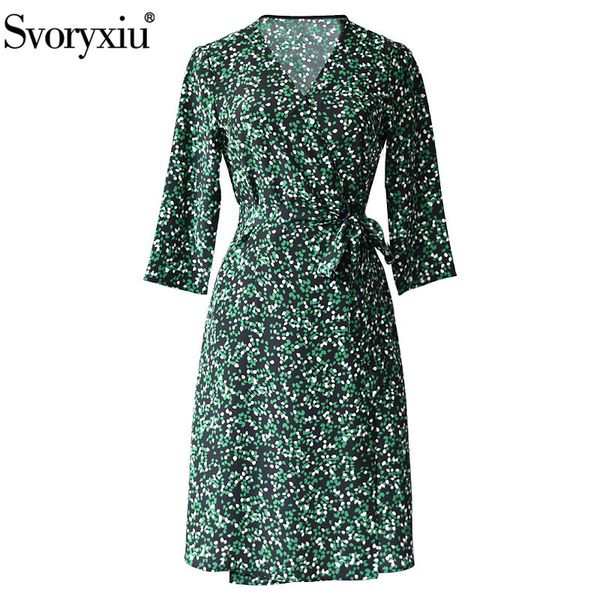 svoryxiu fashion designer summer шелковое платье женские 3/4 рукава green dot печать sexy party v-образным вырезом грудь wrap узелок платья, Black;gray
svoryxiu fashion designer summer шелковое платье женские 3/4 рукава green dot печать sexy party v-образным вырезом грудь wrap узелок платья, Black;gray