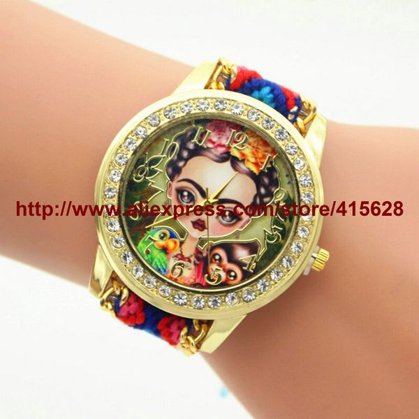2017 fashion womens quarzt watches handmade weaved braided ladies monkey bracelet dial quar watches 100pcs/lot, Slivery;brown
2017 fashion womens quarzt watches handmade weaved braided ladies monkey bracelet dial quar watches 100pcs/lot, Slivery;brown