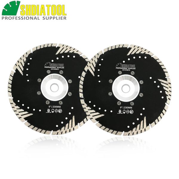 shdiatool 2pcs 9"/230mm diamond blades stone & concrete sawblade 22.23 flange slant protection teeth cutting disc diamond wheel
shdiatool 2pcs 9"/230mm diamond blades stone & concrete sawblade 22.23 flange slant protection teeth cutting disc diamond wheel