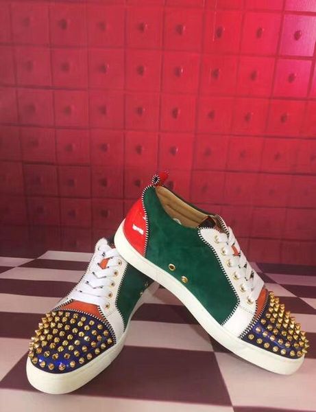 fashion red bottom shoes for party wedding dress green suede leather with spikes brand spring junior casual studs outdoor walking, Black
fashion red bottom shoes for party wedding dress green suede leather with spikes brand spring junior casual studs outdoor walking, Black