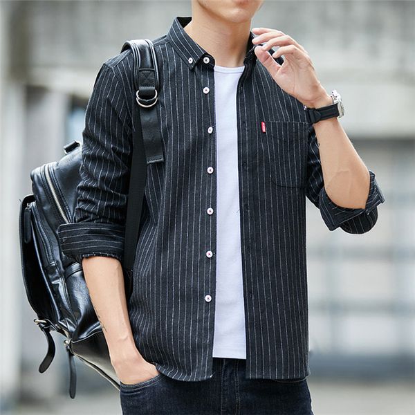 men's casual shirts dark colors mens shirs long sleeve striped plaid shirt fashion business clothing large size -4xl, White;black
men's casual shirts dark colors mens shirs long sleeve striped plaid shirt fashion business clothing large size -4xl, White;black