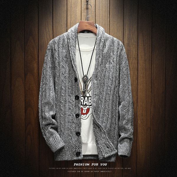 winter thick cardigan men's warm fashion solid color knitted sweater jacket man wild loose sweater coat male clothes -3xl, White;black
winter thick cardigan men's warm fashion solid color knitted sweater jacket man wild loose sweater coat male clothes -3xl, White;black