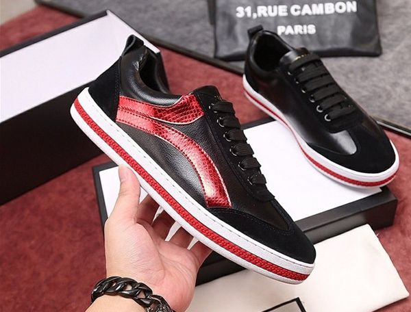 men casual shoes fashion designer sneakers lace-up flat shoes green red stripe black leather bee embroidered
men casual shoes fashion designer sneakers lace-up flat shoes green red stripe black leather bee embroidered