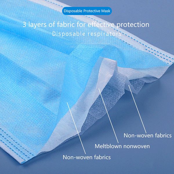 50/100/200/500/1000 pcs disposable meltblown nonwoven fabric 3layer protective face mouth mask anti dust masks dhl shipping
50/100/200/500/1000 pcs disposable meltblown nonwoven fabric 3layer protective face mouth mask anti dust masks dhl shipping
