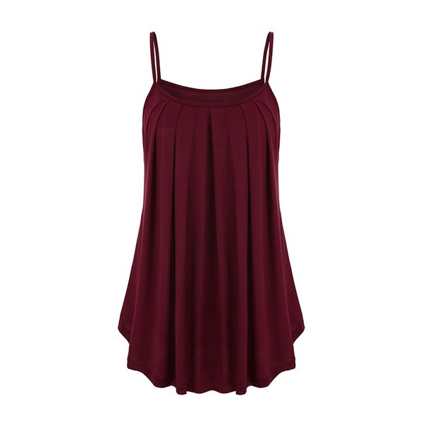 solid pleated camisole women 2020 summer casual sleeveless spaghetti strap t-shirt streetwear fashion solid plus size, White
solid pleated camisole women 2020 summer casual sleeveless spaghetti strap t-shirt streetwear fashion solid plus size, White