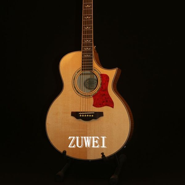 electric acoustic guitar solid spruce flamed maple back&side abalone inlay bone nut&saddles fishman isys+ grover tuner gold hardware
electric acoustic guitar solid spruce flamed maple back&side abalone inlay bone nut&saddles fishman isys+ grover tuner gold hardware