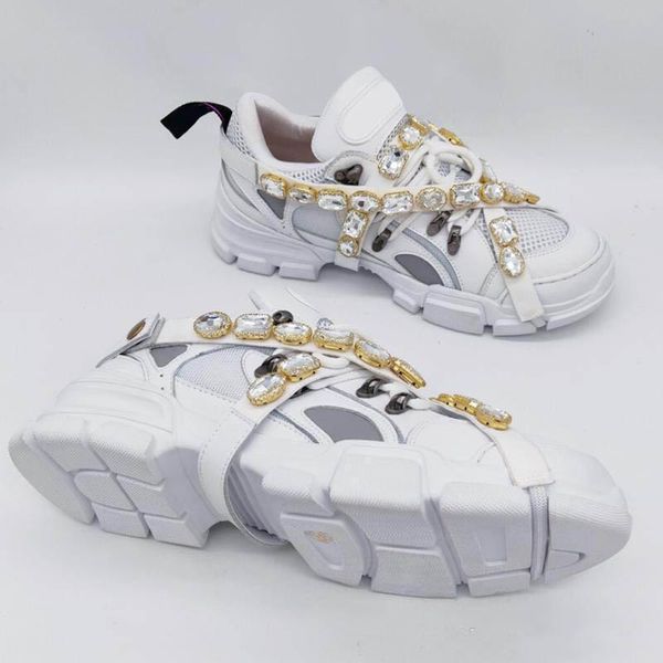 the latest flashtrek sneakers with detachable crystal men's luxury shoes casual fashion luxury ladies shoes sneaker size 35-45
the latest flashtrek sneakers with detachable crystal men's luxury shoes casual fashion luxury ladies shoes sneaker size 35-45