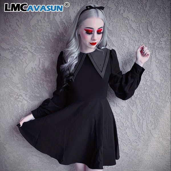 lmcavasun harajuku vintage mini black dress gothic streetwear long sleeve slim female short dress casual college, Black;gray
lmcavasun harajuku vintage mini black dress gothic streetwear long sleeve slim female short dress casual college, Black;gray