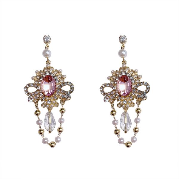 vintage court style earrings gorgeous elegant temperament earrings female rhinestone pearl tassel bridal, Silver
vintage court style earrings gorgeous elegant temperament earrings female rhinestone pearl tassel bridal, Silver