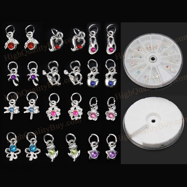 nail art decorations pro 24 pcs alloy rhinestones dangles charms 3d diy manicure decoration, Silver;gold
nail art decorations pro 24 pcs alloy rhinestones dangles charms 3d diy manicure decoration, Silver;gold