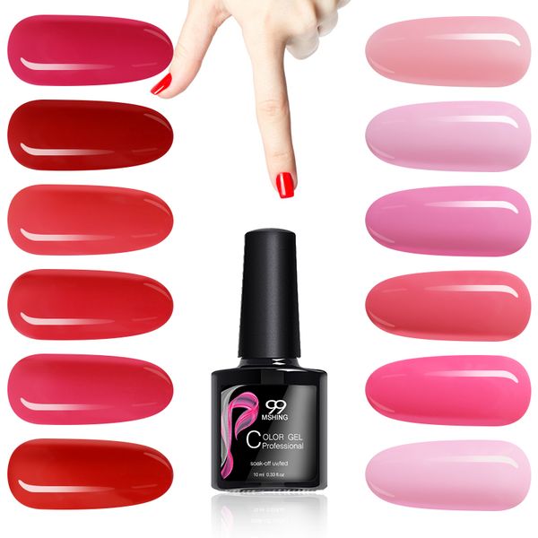 mshing99 uv gel nail polish nude color25-30 nail design hybrid varnishes for manicure uv and led permanent enamels and base, Red;pink
mshing99 uv gel nail polish nude color25-30 nail design hybrid varnishes for manicure uv and led permanent enamels and base, Red;pink