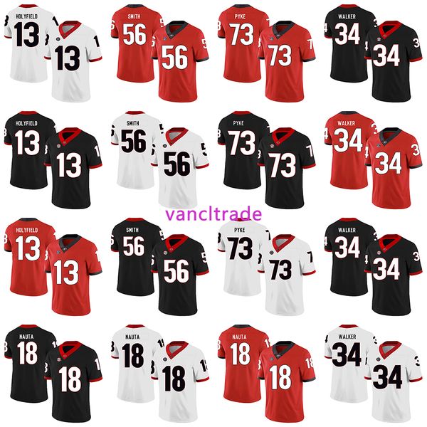 2019 ncaa football georgia bulldogs 13 elijah holyfield 56 garrison smith 73 greg pyke 34 herchel walker 18 isaac nauta jerseys, Black;red
2019 ncaa football georgia bulldogs 13 elijah holyfield 56 garrison smith 73 greg pyke 34 herchel walker 18 isaac nauta jerseys, Black;red