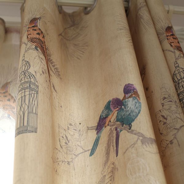 american rustic style curtains for living room birds printed drapes home decor linen color window curtain (single panel
american rustic style curtains for living room birds printed drapes home decor linen color window curtain (single panel