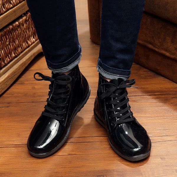 sport shoes men leather flats lace-up short tube rain boots waterproof casual water shoes chaussure homme sport 2019#g35
sport shoes men leather flats lace-up short tube rain boots waterproof casual water shoes chaussure homme sport 2019#g35