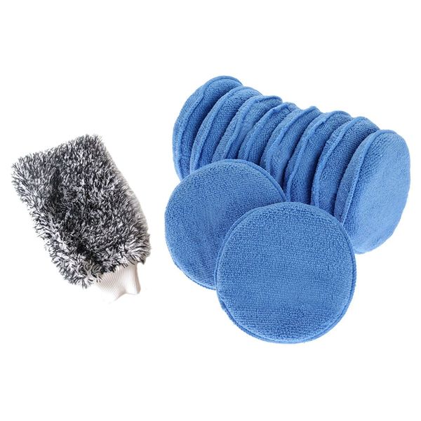 1x maximum absorbancy glove high density microfiber & microfiber 12pcs car cleaning polish wax foam sponge blue
1x maximum absorbancy glove high density microfiber & microfiber 12pcs car cleaning polish wax foam sponge blue