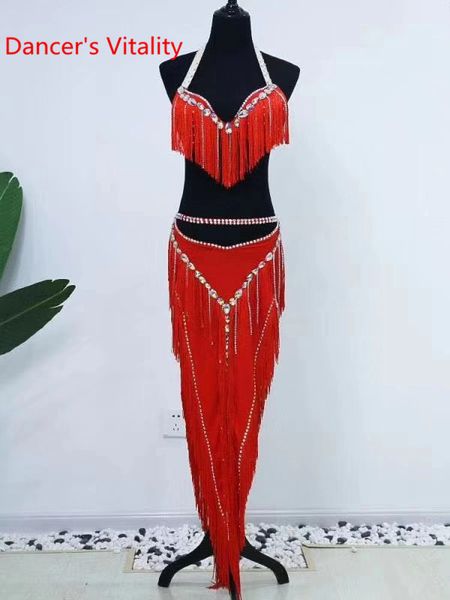 stage wear women belly dance group competition suit slap-up tassel bra diamond skirt set drum oriental dancing performance outfits, Black;red
stage wear women belly dance group competition suit slap-up tassel bra diamond skirt set drum oriental dancing performance outfits, Black;red