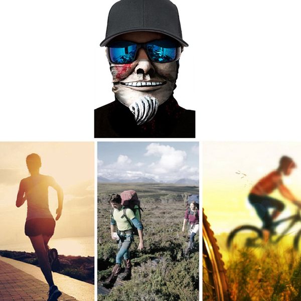 1pc 3d bandanas punisher neck cover scarf motorcycle cycling face mask uv headband hiking scarf, Black
1pc 3d bandanas punisher neck cover scarf motorcycle cycling face mask uv headband hiking scarf, Black