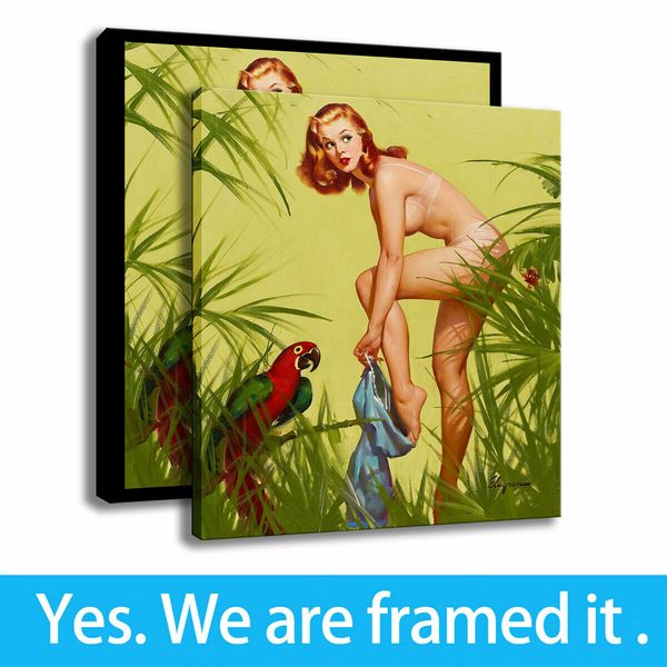 background wall painting girl print art canvas parrot porch decor framed art - ready to hang - support customization
background wall painting girl print art canvas parrot porch decor framed art - ready to hang - support customization