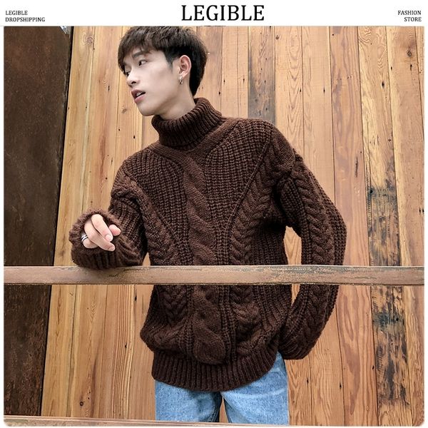 vogue men nice coarse wool solid autumn winter sweaters mens korean fashion turtleneck pullovers male warm clothes, White;black
vogue men nice coarse wool solid autumn winter sweaters mens korean fashion turtleneck pullovers male warm clothes, White;black