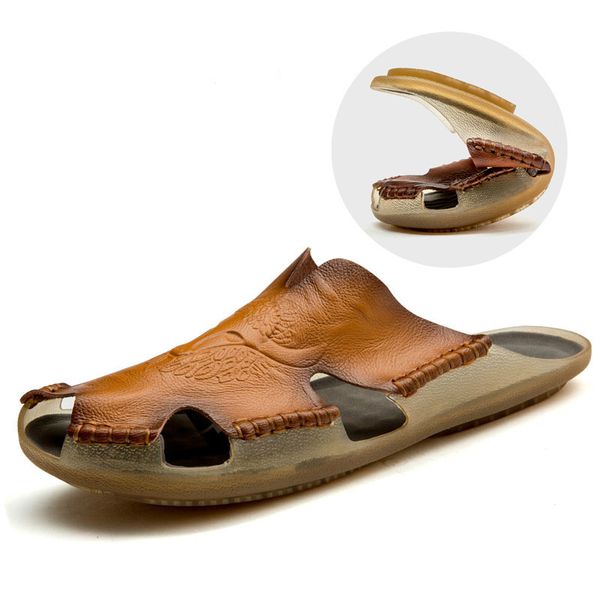 summer breathable men's sandals soft leather casual shoes comfortable flats man slippers roman style beach sandals, Black
summer breathable men's sandals soft leather casual shoes comfortable flats man slippers roman style beach sandals, Black