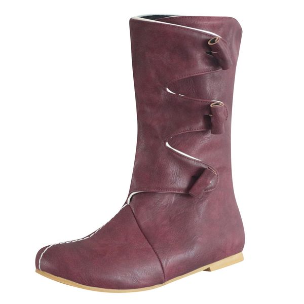 women retro leather mid-calf boots autumn winter western comfy low heel fashion booties round toe ankle combat flat shoes, Black
women retro leather mid-calf boots autumn winter western comfy low heel fashion booties round toe ankle combat flat shoes, Black
