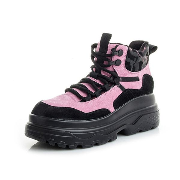 women's chunky sneakers 2019 spring autumn genuine leather female shoe platform shoes for woman autumn shoes casual sneakers, Black
women's chunky sneakers 2019 spring autumn genuine leather female shoe platform shoes for woman autumn shoes casual sneakers, Black