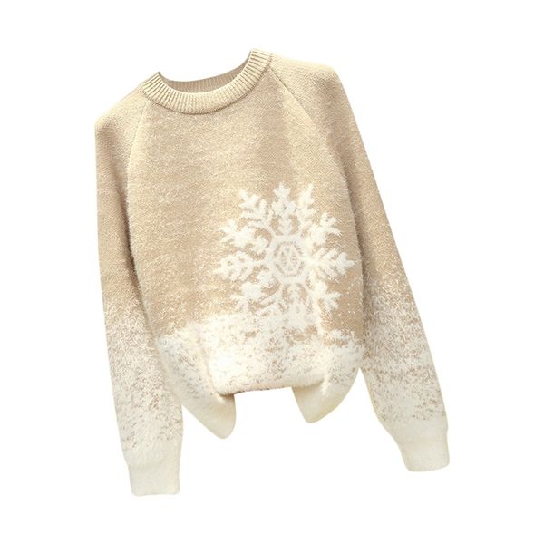 jaycosin sweater women o-neck merry christmas snowflake print thick knitted long sleeve sweater pullover 2019 winter, White;black
jaycosin sweater women o-neck merry christmas snowflake print thick knitted long sleeve sweater pullover 2019 winter, White;black