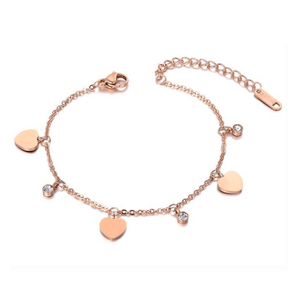 bohemia style stainless steel cz crystal heart charm bracelets for women girls rose gold summer beach jewelry b19101, Golden;silver
bohemia style stainless steel cz crystal heart charm bracelets for women girls rose gold summer beach jewelry b19101, Golden;silver