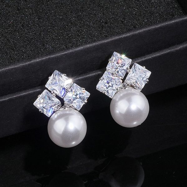 uilz new arrival wedding big pearl earrings for women cubic zirconia imitation pearl drop earrings jewelry femme ue4005, Silver
uilz new arrival wedding big pearl earrings for women cubic zirconia imitation pearl drop earrings jewelry femme ue4005, Silver