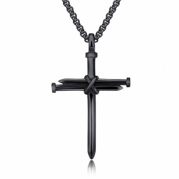 jewelry stainless steel cross necklace for men religious gold silver black nail cross pendant men necklace jewelry box link chain gb1440
jewelry stainless steel cross necklace for men religious gold silver black nail cross pendant men necklace jewelry box link chain gb1440