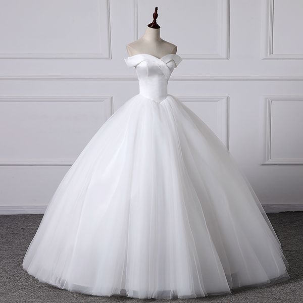 simple price wedding dresses princess v neck off shoulders tulle satin real ps corset back wedding dress bridal gowns new, White
simple price wedding dresses princess v neck off shoulders tulle satin real ps corset back wedding dress bridal gowns new, White