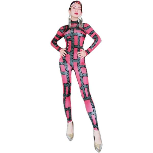 women singer stage bodysuit black red rhinestones spandex jumpsuit birthday dance bar outfit evening clothing
women singer stage bodysuit black red rhinestones spandex jumpsuit birthday dance bar outfit evening clothing