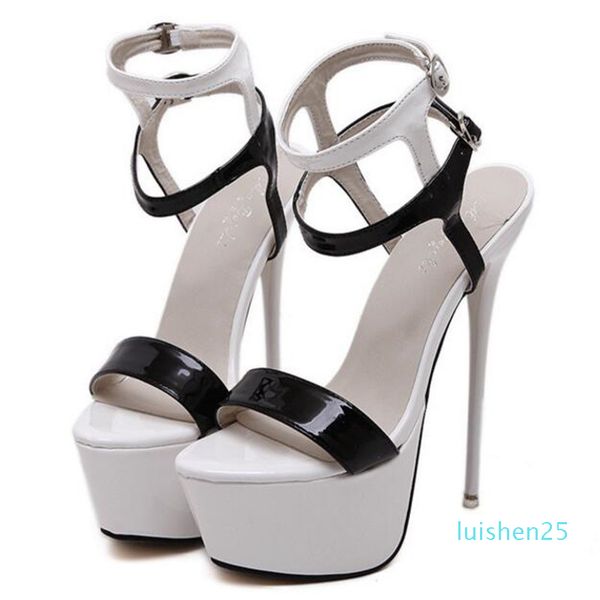 2019 new summer women high heels sandals 16cm fashion stripper shoes party pumps shoes women platform sandals l25, Black
2019 new summer women high heels sandals 16cm fashion stripper shoes party pumps shoes women platform sandals l25, Black