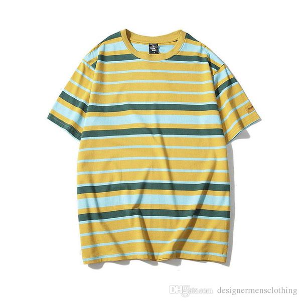 summer mens designer tshirts men stripe tee colorful printed short sleeved clothing male shorts ing, White;black
summer mens designer tshirts men stripe tee colorful printed short sleeved clothing male shorts ing, White;black