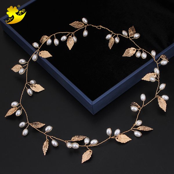 xinyun ladies hairs jewelry bridal headband hair accessories wedding imitation pearl gold leaves hairband women head ornament, Golden;white
xinyun ladies hairs jewelry bridal headband hair accessories wedding imitation pearl gold leaves hairband women head ornament, Golden;white