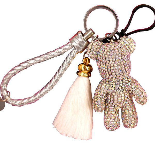 2019 new luxury cute bling full rhinestones gloomy bear keychain car key chain ring pendant for bag charm ale gifts, Silver
2019 new luxury cute bling full rhinestones gloomy bear keychain car key chain ring pendant for bag charm ale gifts, Silver