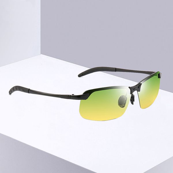 2020 day night vision sunglasses men night driving drivers male safety driving fishing uv400 glasses, White;black 
2020 day night vision sunglasses men night driving drivers male safety driving fishing uv400 glasses, White;black