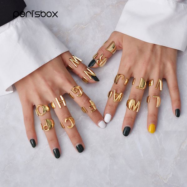 peri'sbox 2019 new alphabet a- z letter stacking rings wide chunky irregular gold ring adjustable initial statement ring unisex, Golden;silver
peri'sbox 2019 new alphabet a- z letter stacking rings wide chunky irregular gold ring adjustable initial statement ring unisex, Golden;silver