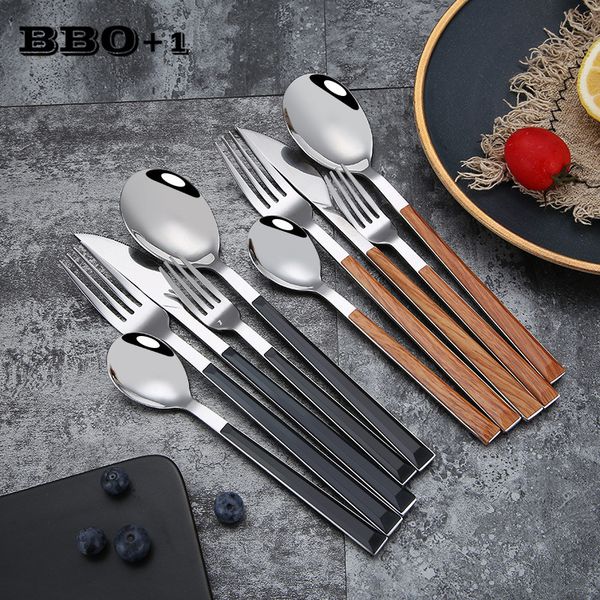 5pcs stainless steel dinnerware set imitation wood handle tableware western portable cutlery set knife fork spoon christmas gift
5pcs stainless steel dinnerware set imitation wood handle tableware western portable cutlery set knife fork spoon christmas gift
