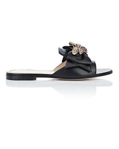 new arrival 2019ss womens with brasstone metal bee and self-bow size euro 35-42, Black
new arrival 2019ss womens with brasstone metal bee and self-bow size euro 35-42, Black