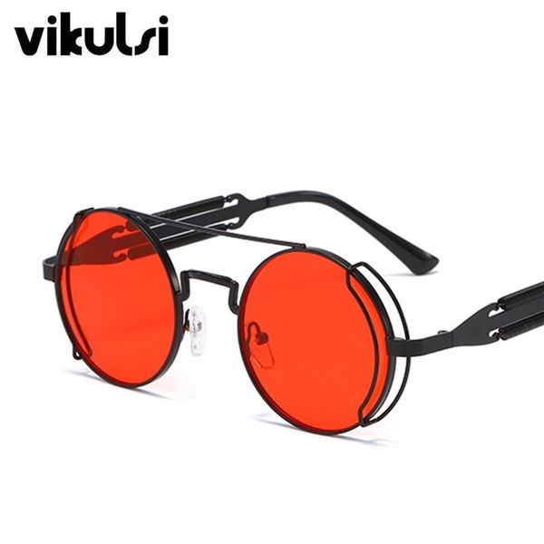 new round sunglasses men women gothic punk style vintage modis oculos brand sun glasses retro men metal black red eyewear shades, White;black
new round sunglasses men women gothic punk style vintage modis oculos brand sun glasses retro men metal black red eyewear shades, White;black