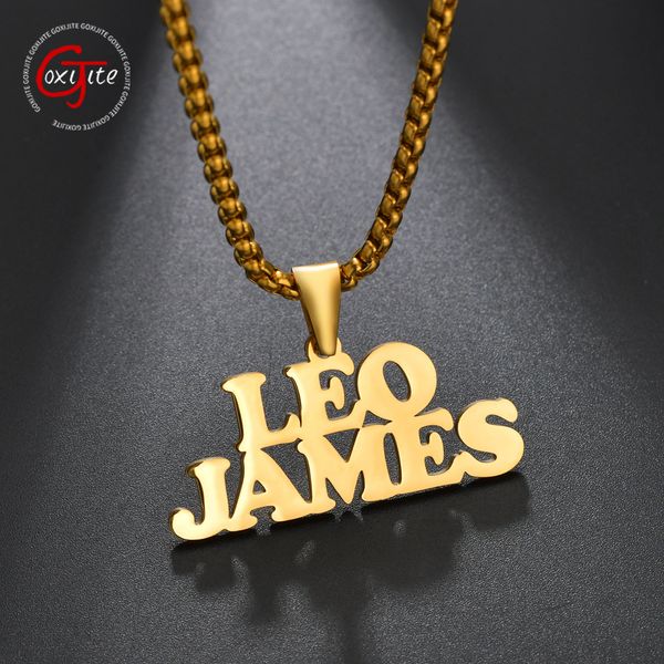 goxijite custom double name pendant necklace for women men stainless steel nameplate link chain necklaces jewelry accessaries, Silver
goxijite custom double name pendant necklace for women men stainless steel nameplate link chain necklaces jewelry accessaries, Silver
