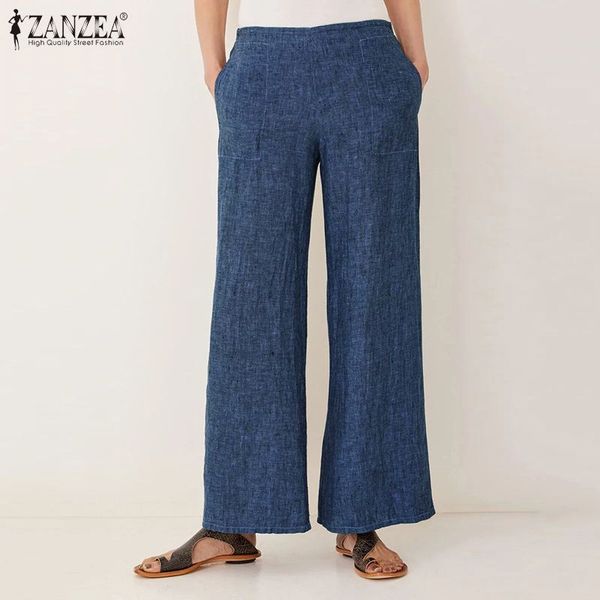 zanzea 2019 fashion wide leg pants women casual elastic waits long trousers solid loose pockets bottoms streetwear plus size 5xl, Black;white
zanzea 2019 fashion wide leg pants women casual elastic waits long trousers solid loose pockets bottoms streetwear plus size 5xl, Black;white