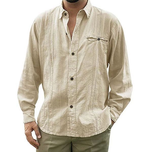 men's solid color long sleeve linen cardigan solid color long sleeve shirt men's fashion casual clothes new dropshipping, White;black
men's solid color long sleeve linen cardigan solid color long sleeve shirt men's fashion casual clothes new dropshipping, White;black