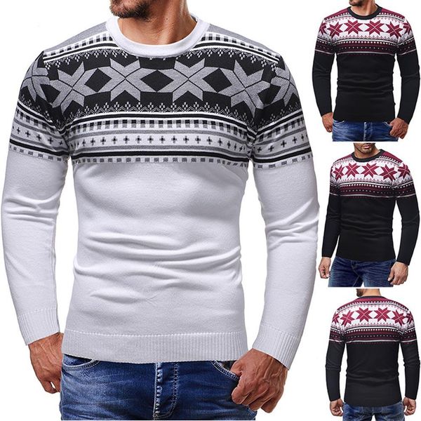 2020 fashion men geometric print round neck long sleeve sweater slim jumper ing, White;black
2020 fashion men geometric print round neck long sleeve sweater slim jumper ing, White;black
