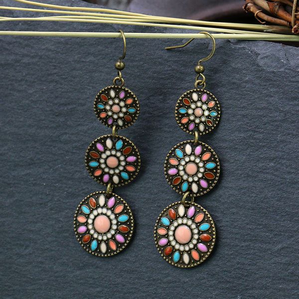 bohemian earrings national retro round long geometric fashion temperament hollow rhinestones earrings for women, Silver
bohemian earrings national retro round long geometric fashion temperament hollow rhinestones earrings for women, Silver