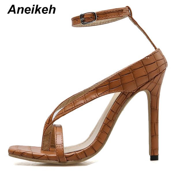 aneikeh fashion pu checkered stone print women shoes high heels sandals summer pinch toe peep toe party sandals pumps size 35-41 c13, Black
aneikeh fashion pu checkered stone print women shoes high heels sandals summer pinch toe peep toe party sandals pumps size 35-41 c13, Black