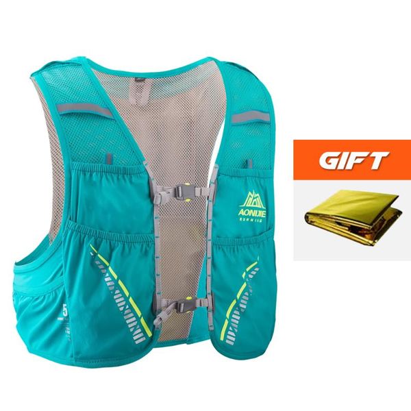 breathable running vest mesh hydriton vest outdoor emergency survival blanket marathon camping climbing rucksack bag, Gray;blue
breathable running vest mesh hydriton vest outdoor emergency survival blanket marathon camping climbing rucksack bag, Gray;blue