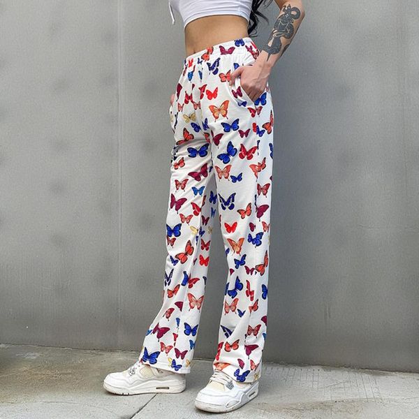 2020 new casual elastic high waist butterfly print sweatpants women 2020 harajuku loose straight trousers women pantalon female, Black;white
2020 new casual elastic high waist butterfly print sweatpants women 2020 harajuku loose straight trousers women pantalon female, Black;white