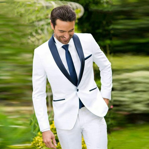groom white tuxedos navy blue shawl lapel man blazer suits for wedding two piece summer costume homme terno masculino trajes de hombre, Black;gray
groom white tuxedos navy blue shawl lapel man blazer suits for wedding two piece summer costume homme terno masculino trajes de hombre, Black;gray
